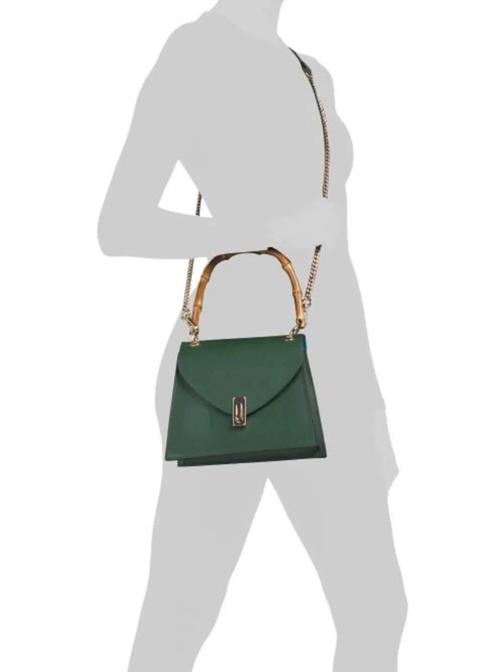 CHEVAL Made In Italy Leather Satchel With Handle Turnlock
